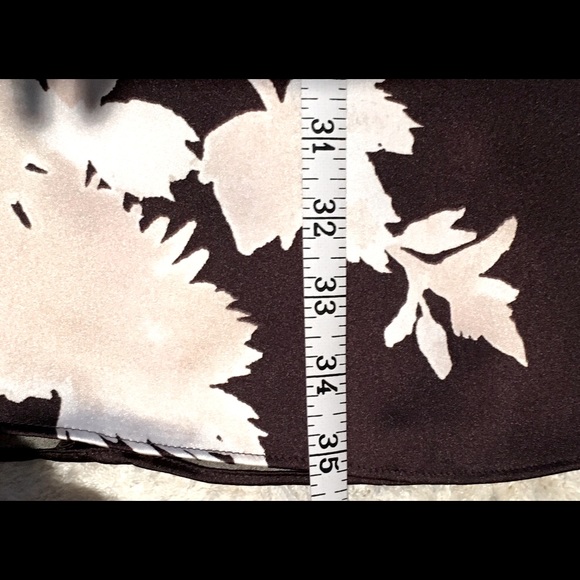 H&M BNWT Women’s Chocolate Brown Floral Tie Dress Size M - Picture 7 of 9